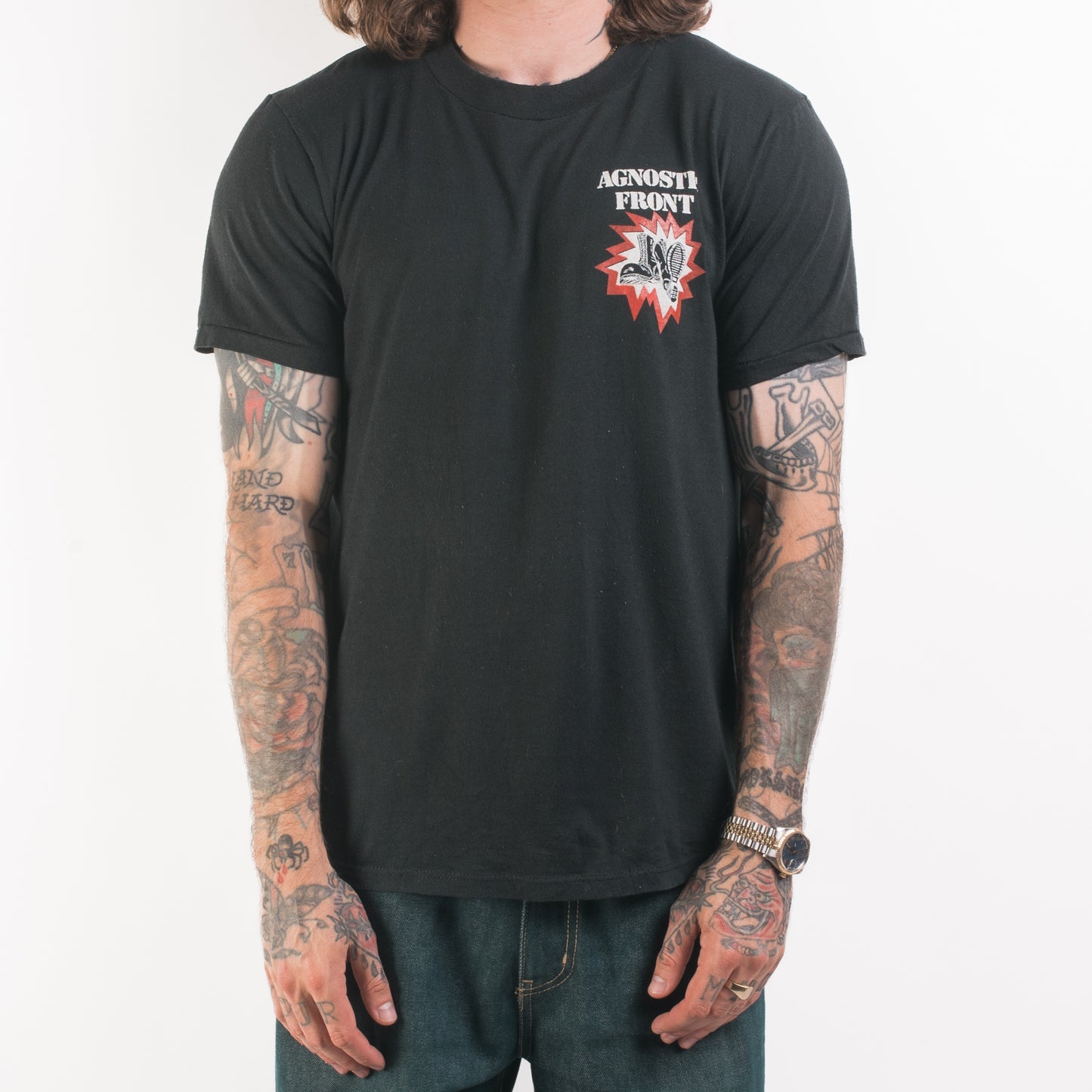 Vintage 80’s Agnostic Front No Justice Just Us T-Shirt