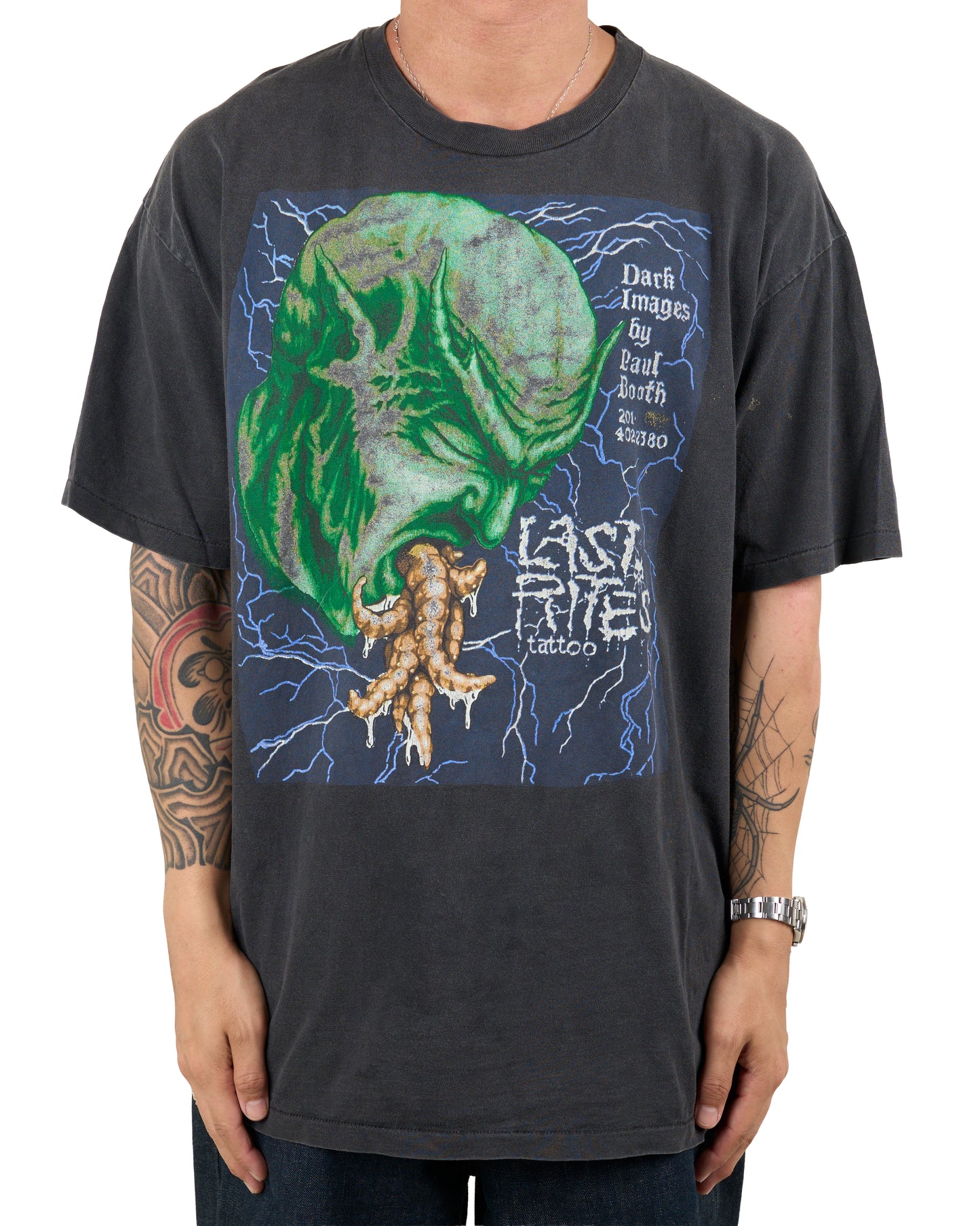 Vintage 90’s Paul Booth Last Rites Tattoo T-Shirt