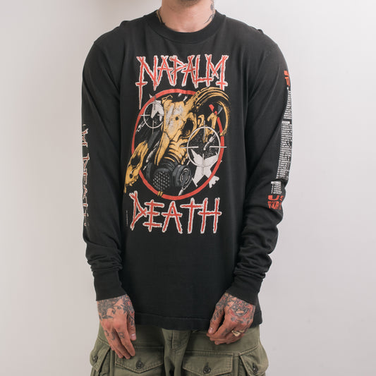 Vintage 1991 Napalm Death Tour Longsleeve