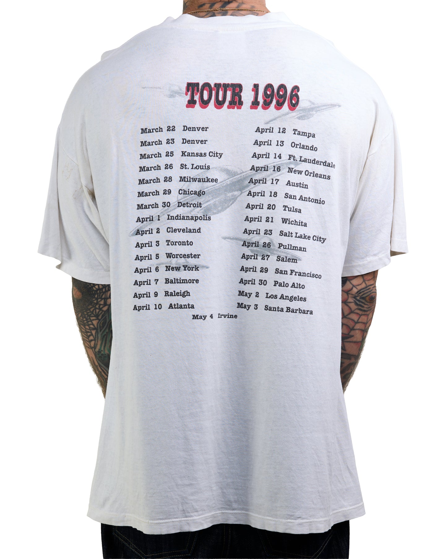 Vintage 1996 Foo Fighters Tour T-Shirt