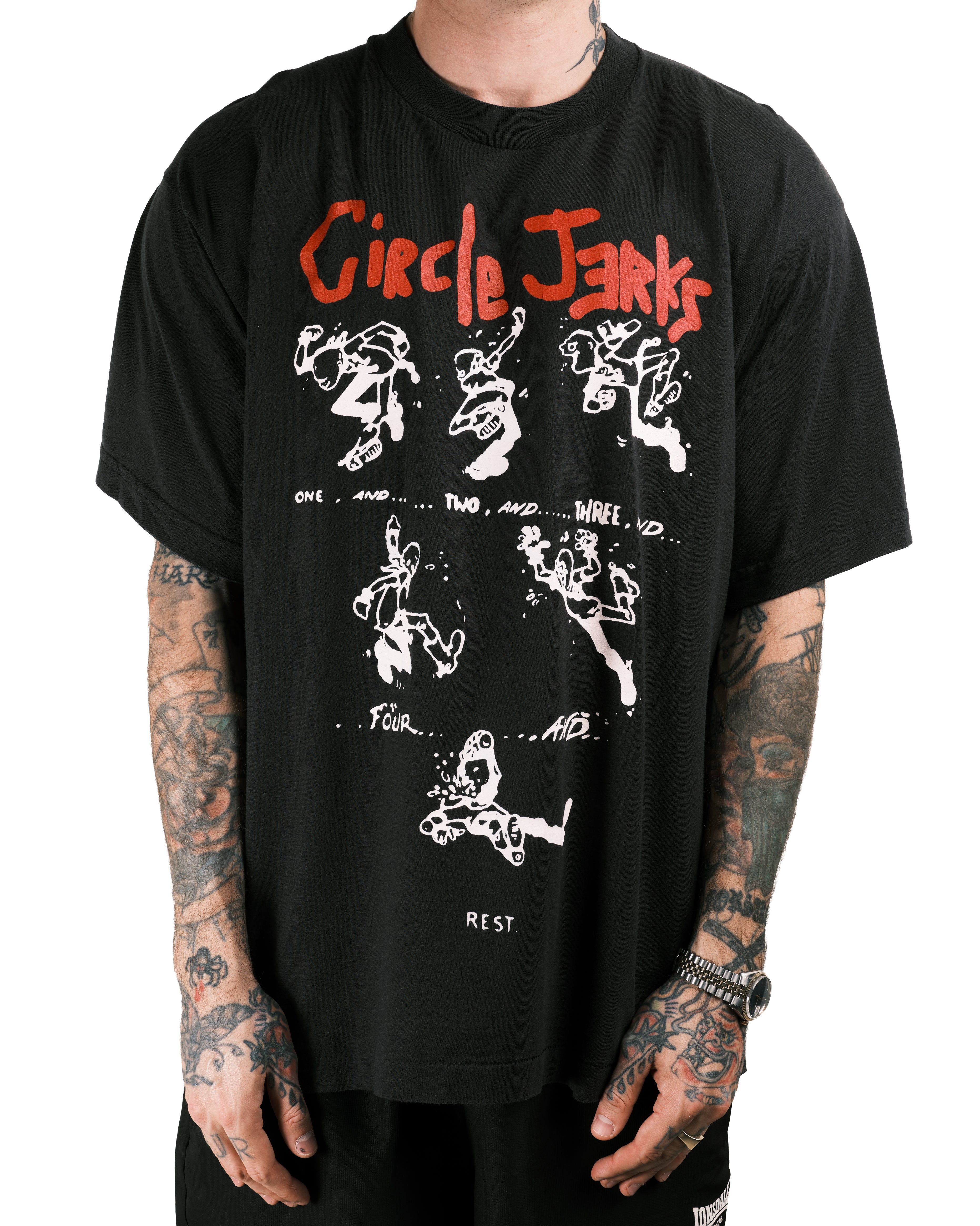 Vintage 90's Circle Jerks Group Sex T-Shirt – Mills Vintage USA
