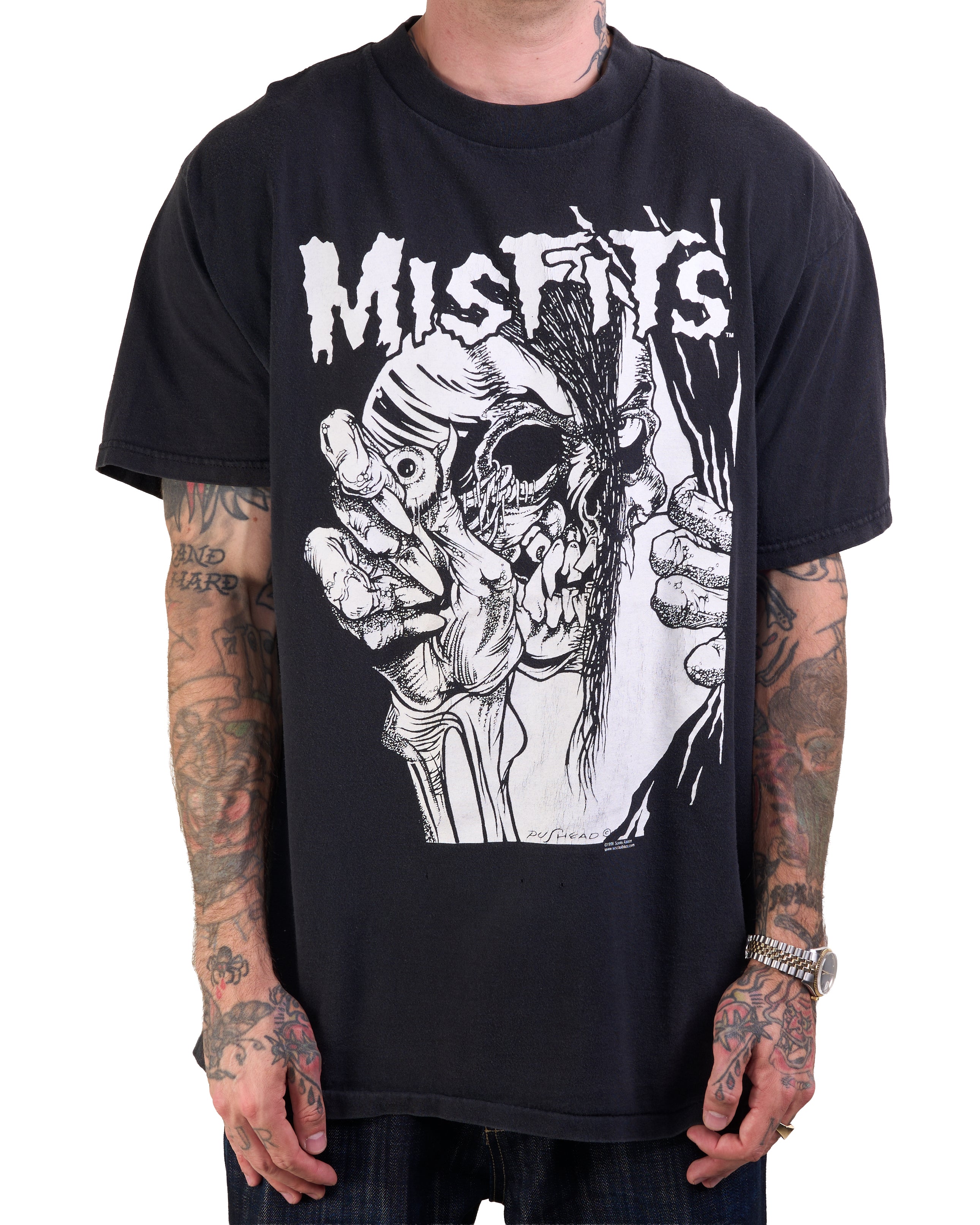 Misfits スカルプリント Tシャツ 1998年 Vintage 1998 Misfits Mommy Can I Go Out And Kill Tonight T-Shirt