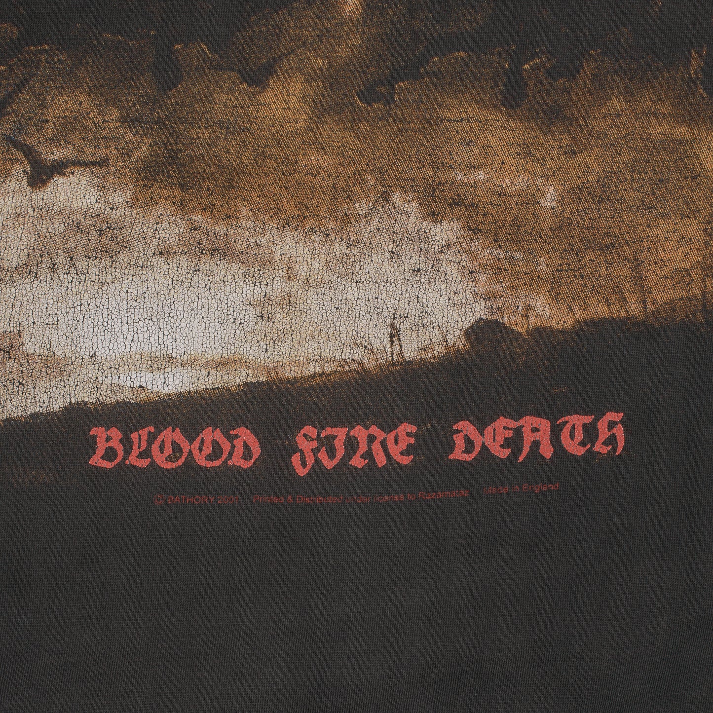 Vintage Bathory Blood Fire Death T-Shirt