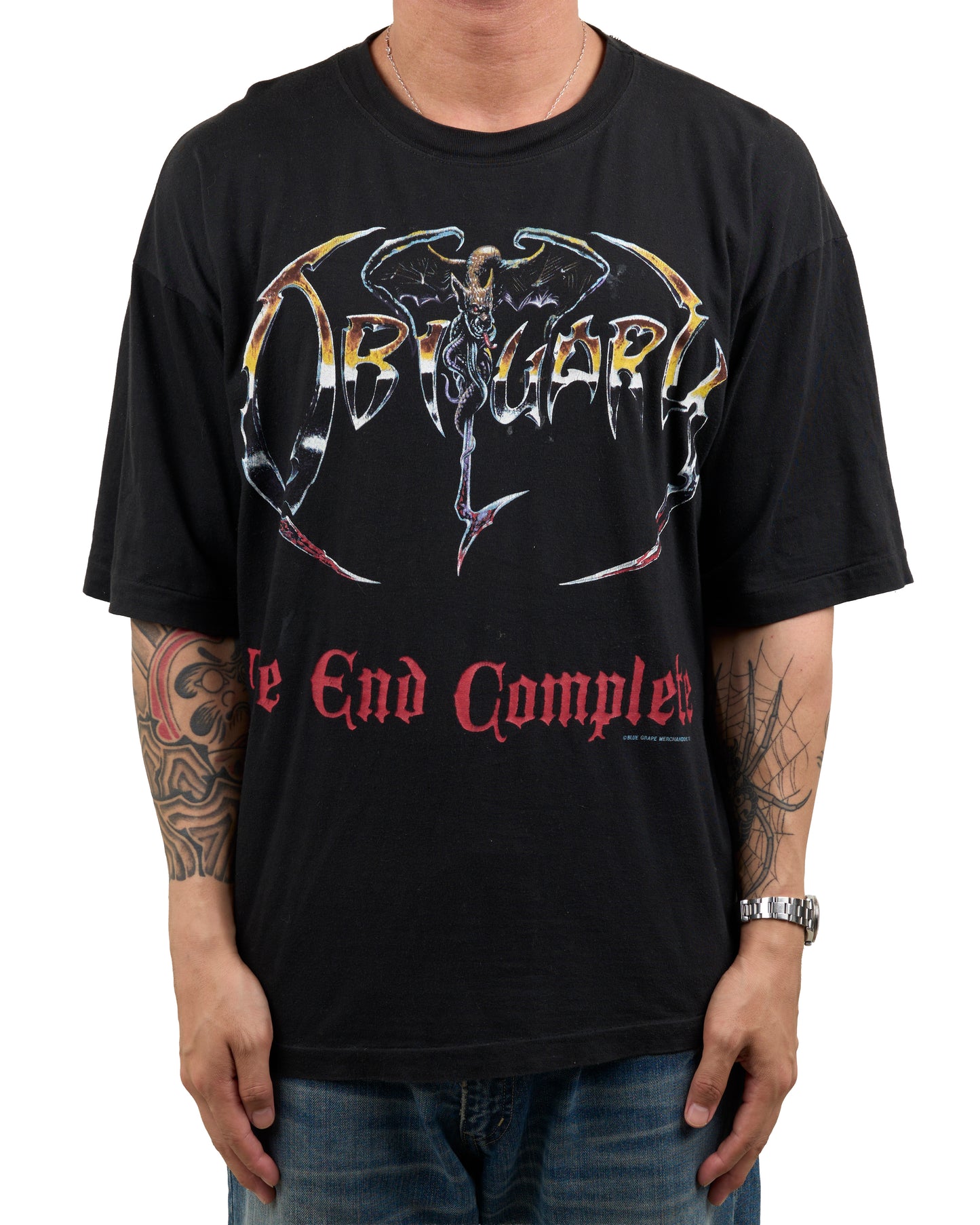 Vintage 1992 Obituary The End Complete Tour T-Shirt