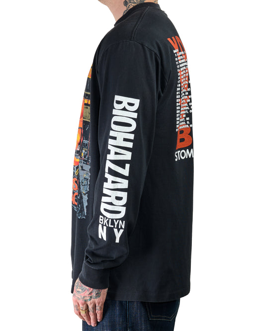 Vintage 1991 Biohazard Stomping The World Tour Longsleeve