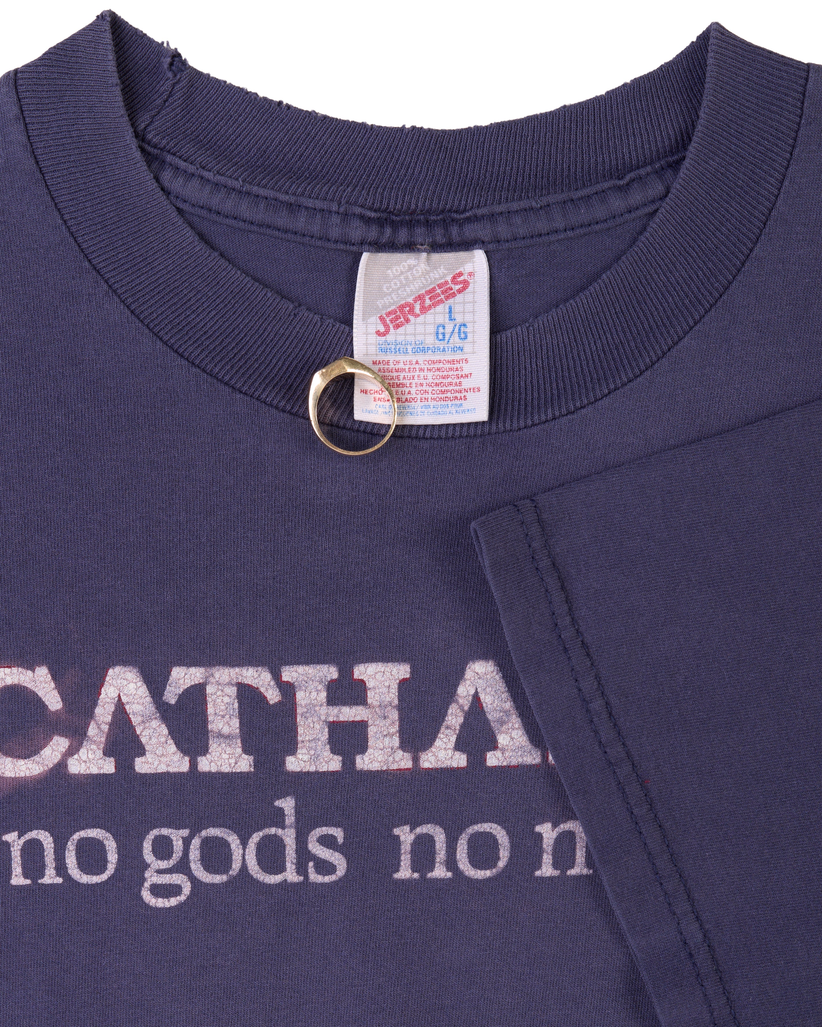 Vintage 90's Catharsis No Gods No Masters T-Shirt – Mills Vintage USA