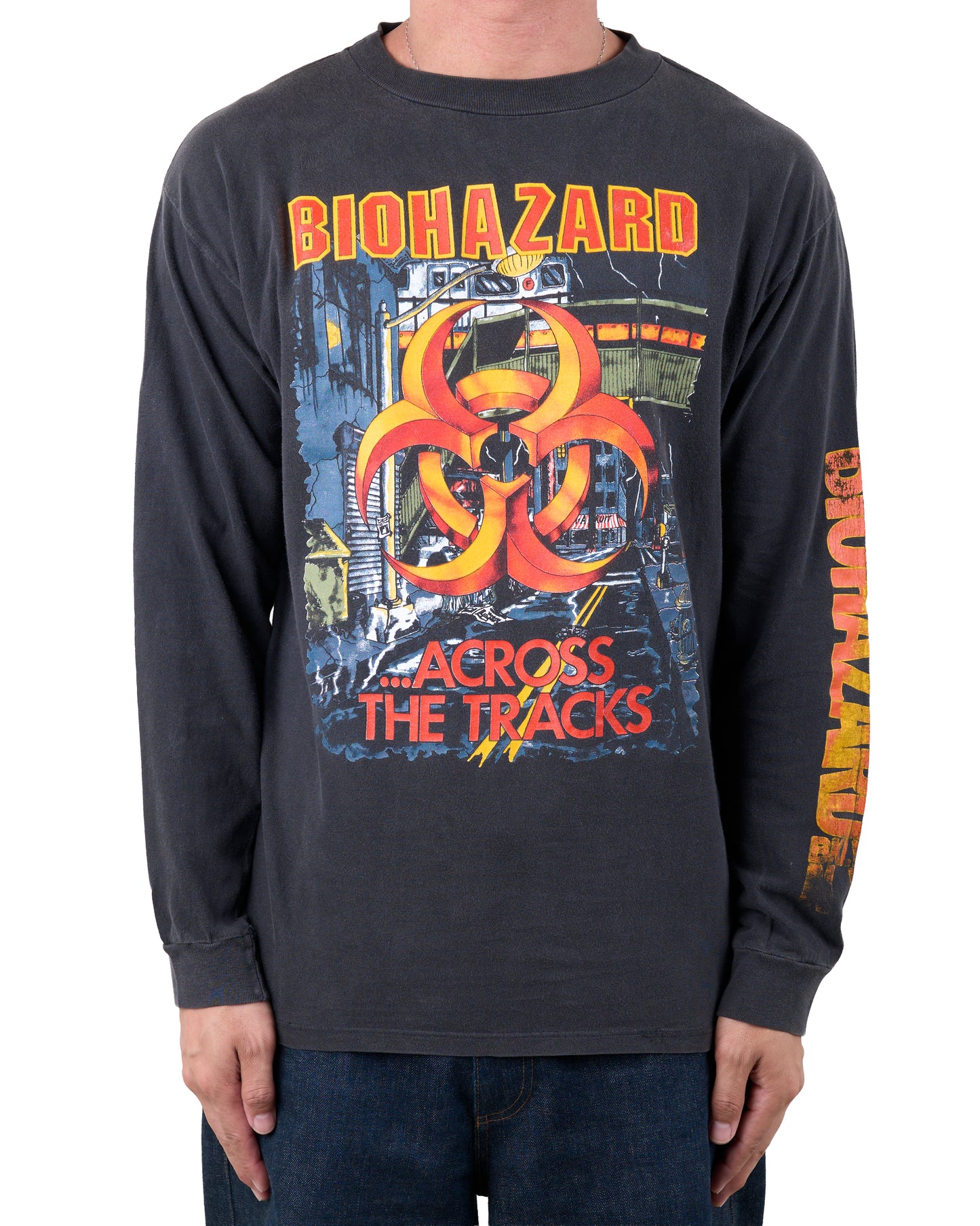 Vintage 1991 Biohazard Across The Tracks Tour Longsleeve