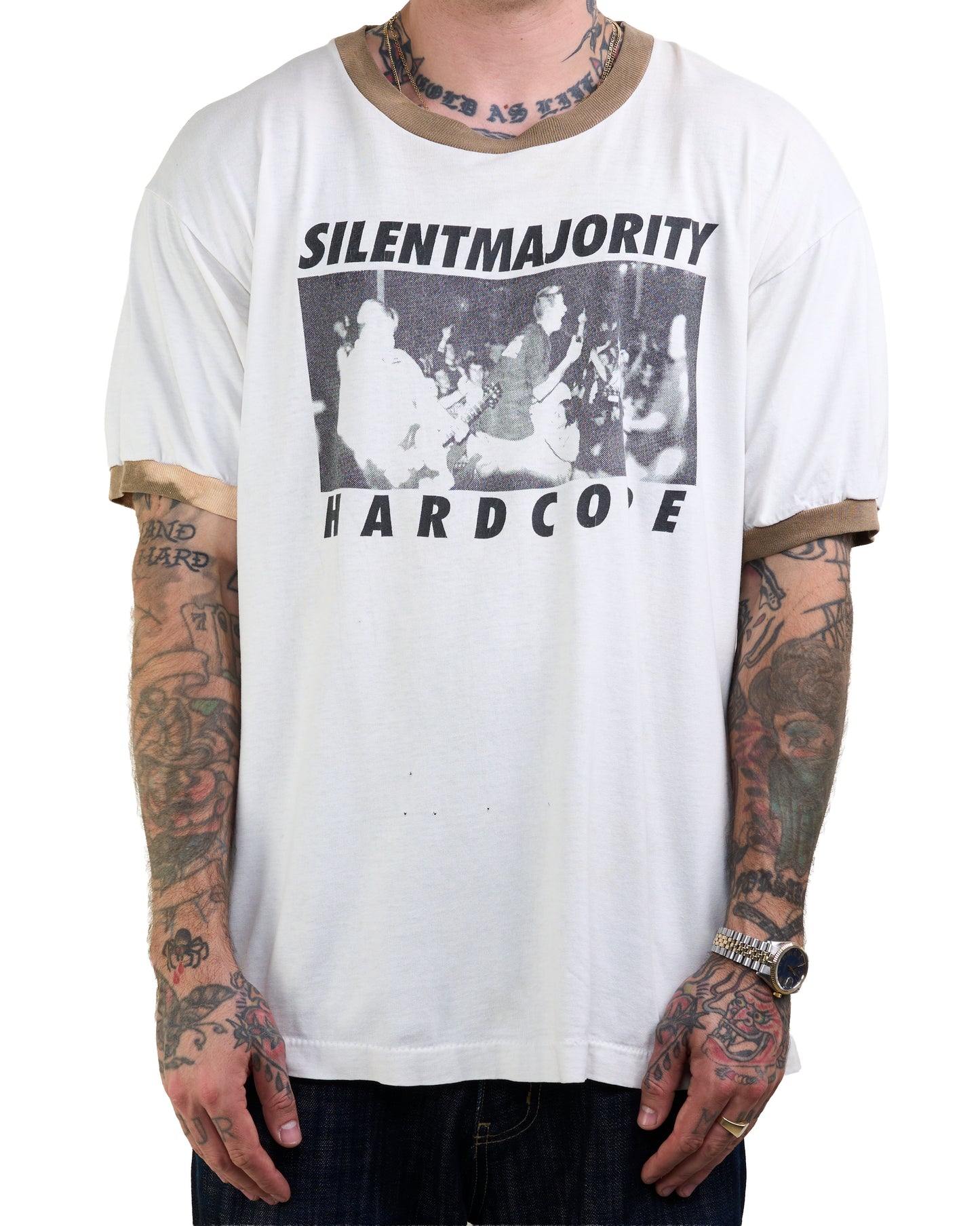 Vintage 90’s Silent Majority Ringer T-Shirt