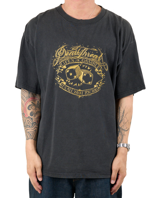 Vintage 90’s Death Threat Life’s A Gamble T-Shirt