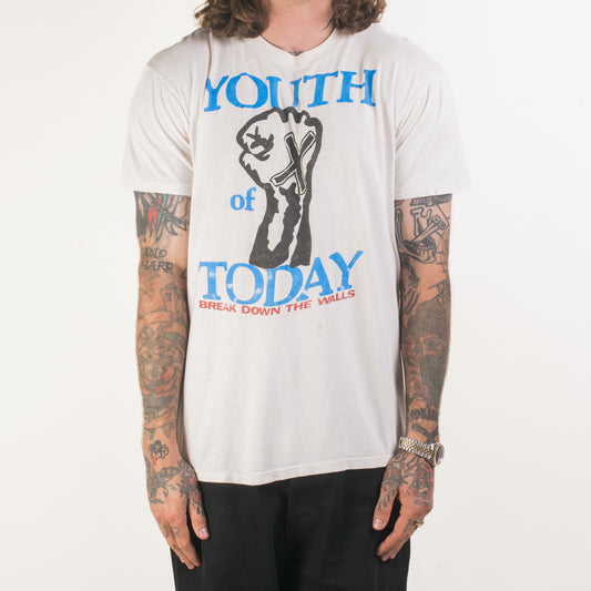Vintage 80’s Youth Of Today Breakdown The Walls T-Shirt