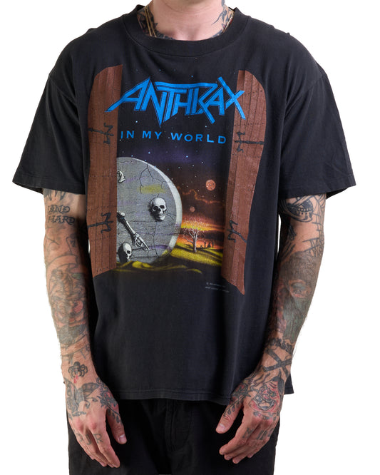 Vintage 1990 Anthrax In My World T-Shirt