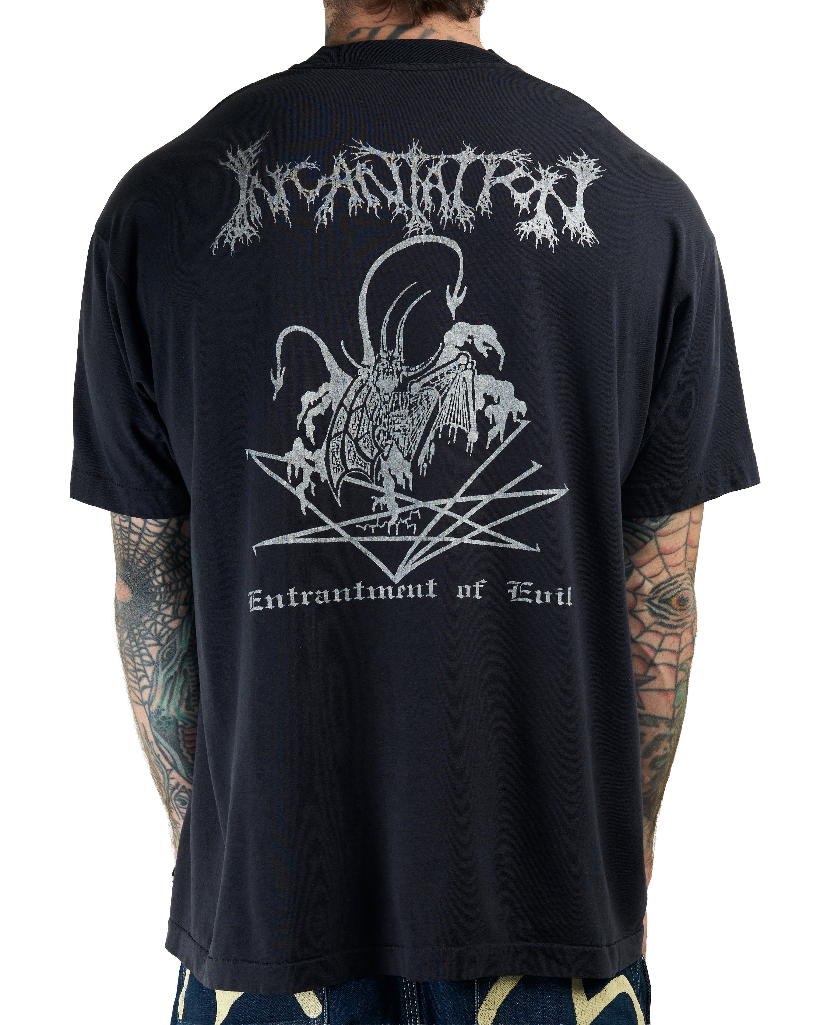Incantation Entombment of Evil XL Tシャツ INCANTATION - Entrantment of Evil (Luxi Artwork) (WHITE T-Shirt