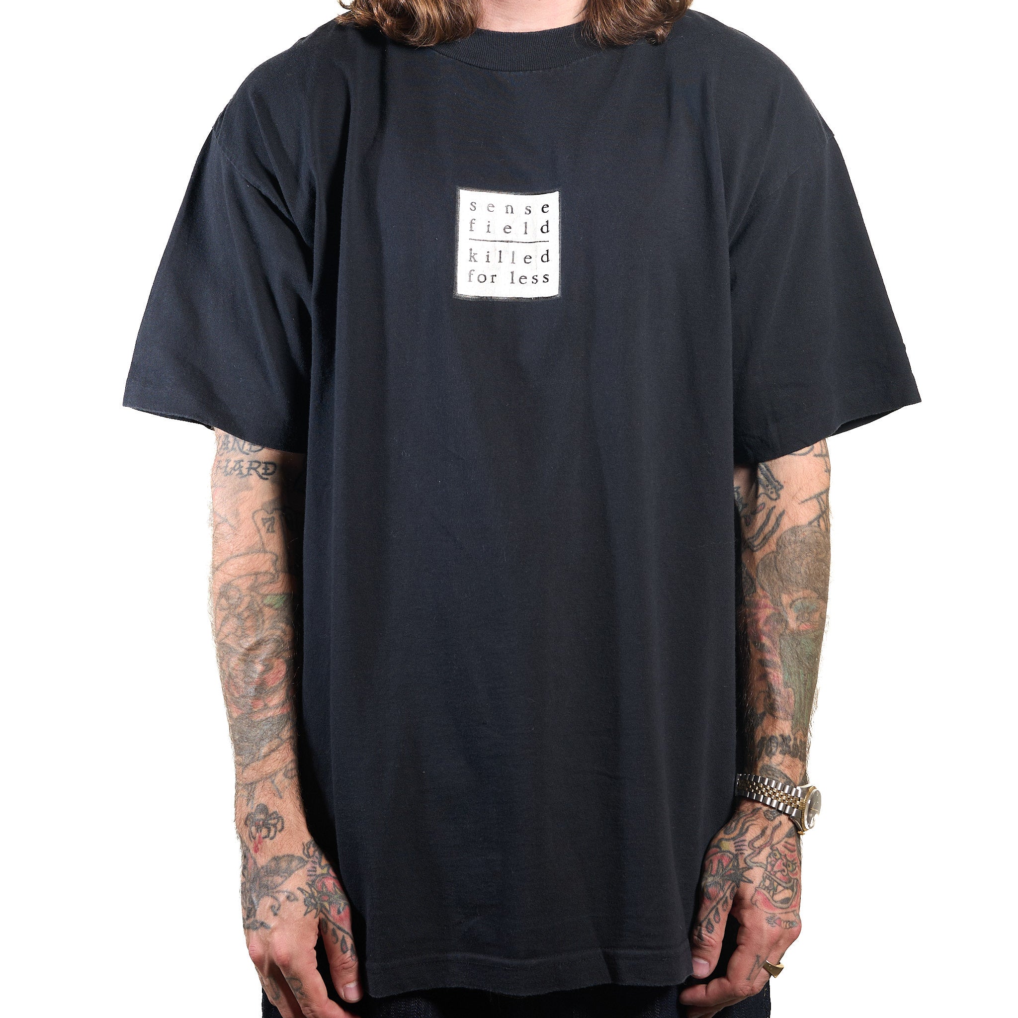 Vintage 90’s Sense Field Killing For Less T-Shirt – Mills Vintage USA