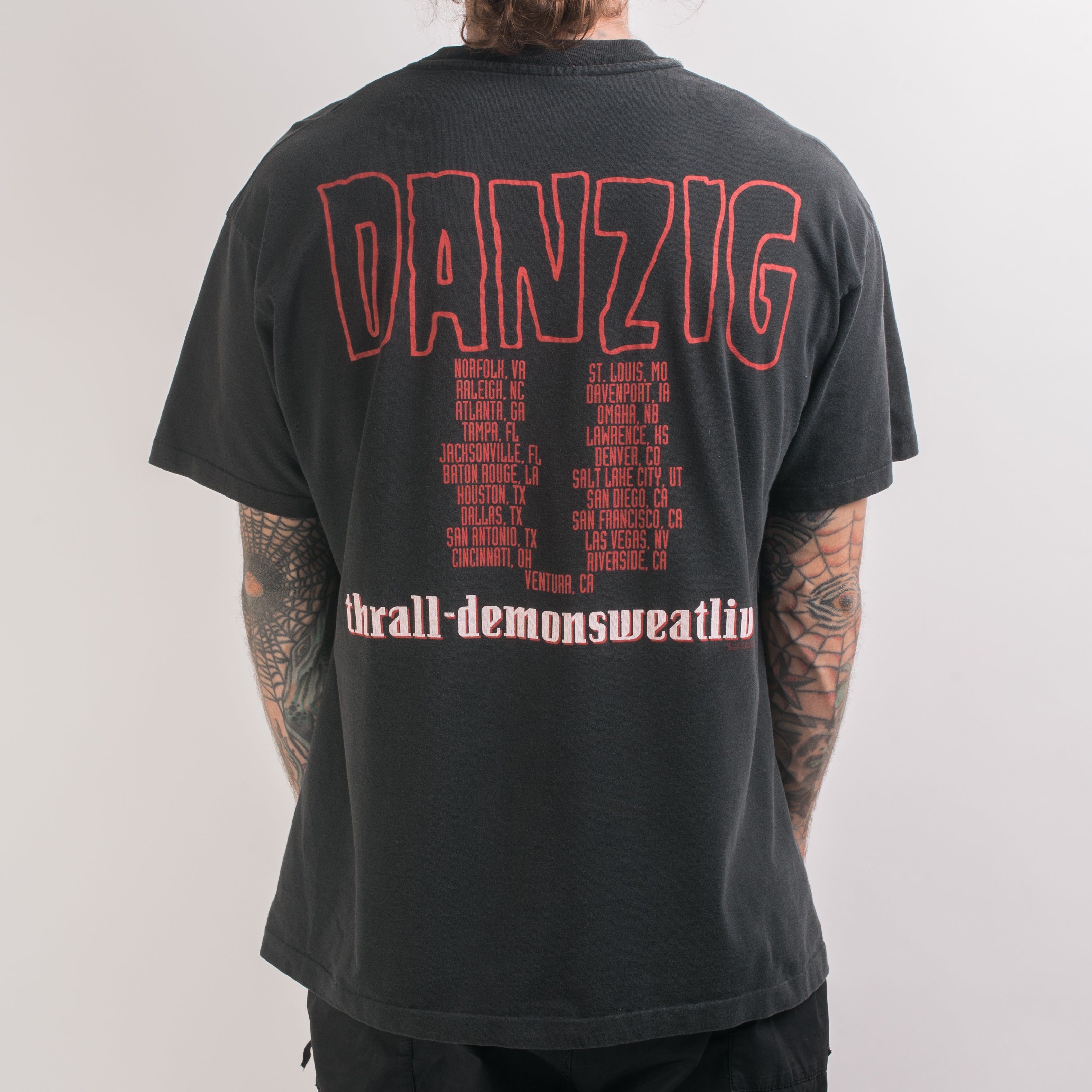 Vintage 1993 Danzig Thrall- Demonsweatlive Tour T-Shirt – Mills
