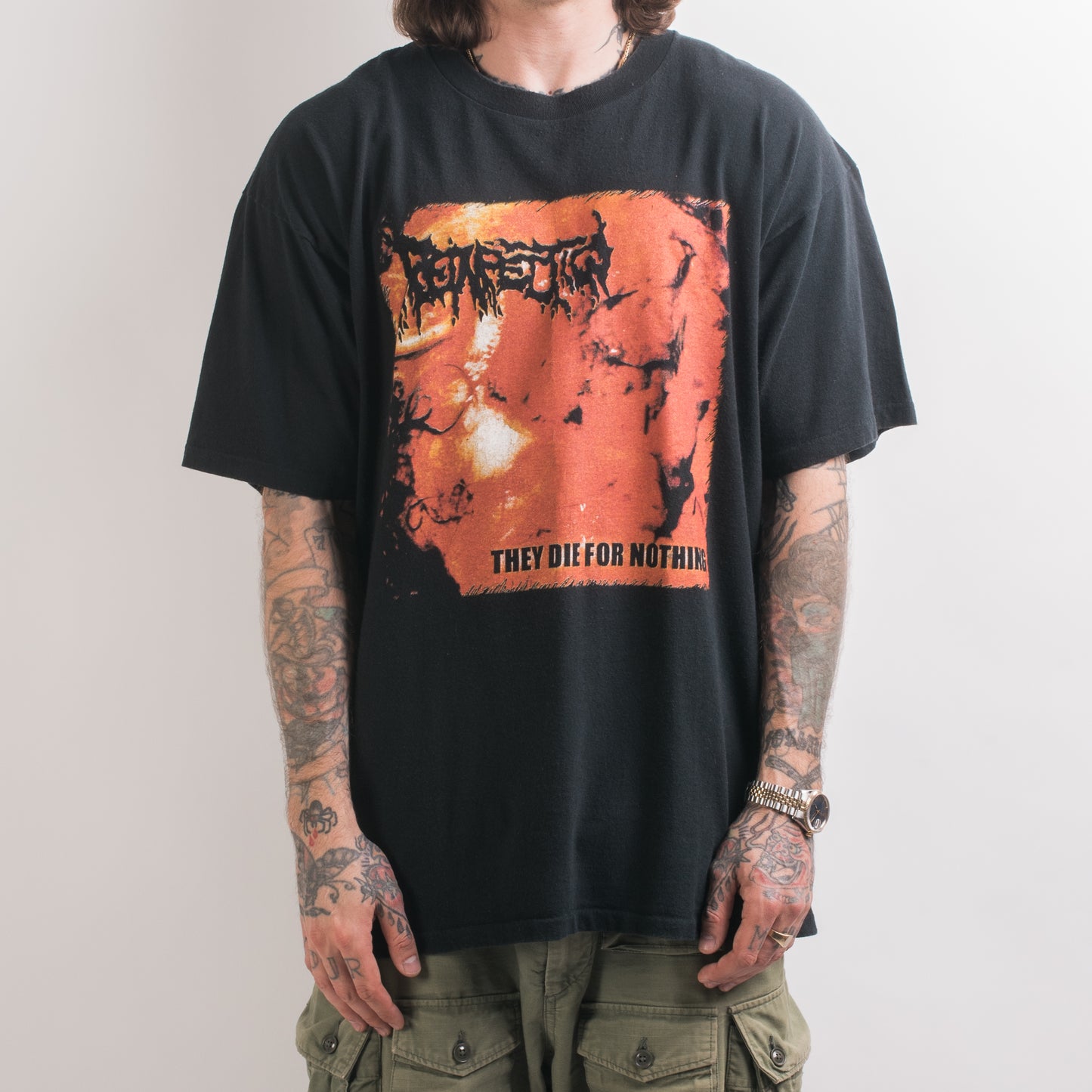 Vintage Reinfection They Die For Nothing T-Shirt