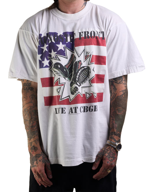 Vintage 1996 Agnostic Front Live At CBGB T-Shirt