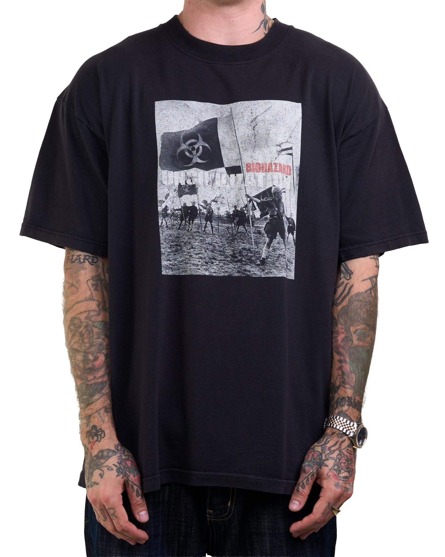 Vintage Biohazard Uncivilized T-Shirt