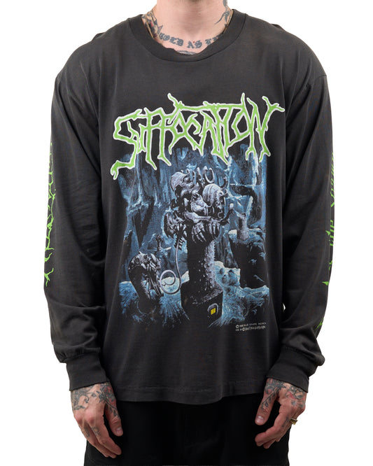 Vintage 1993 Suffocation Breeding The Spawn Tour Longsleeve