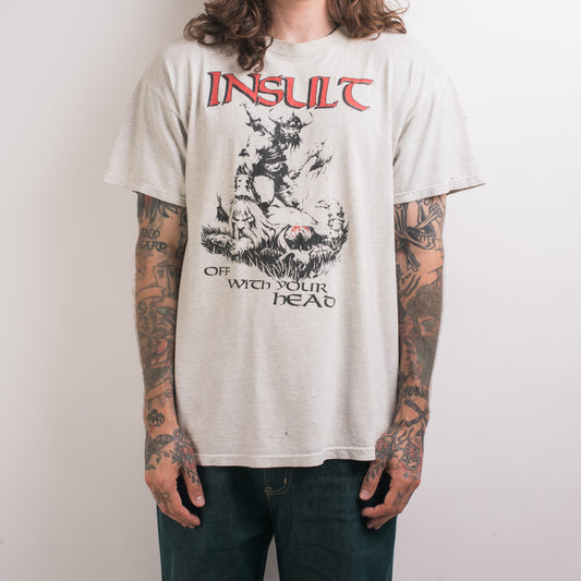 Vintage 1998 Insult Off With Your Head Tour T-Shirt