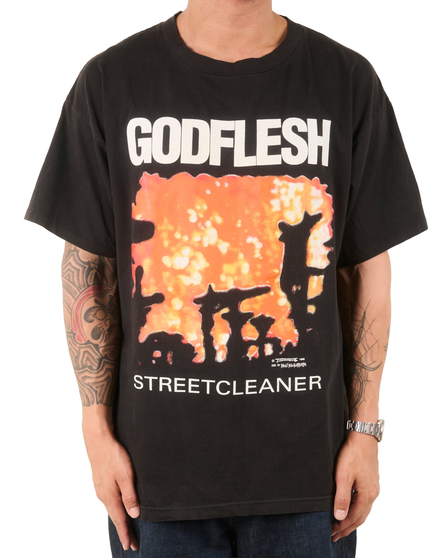 Vintage 1990 Godflesh Streetcleaner T-Shirt