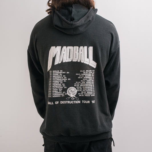 Vintage 1993 Madball Ball Of Destruction Tour Hoodie