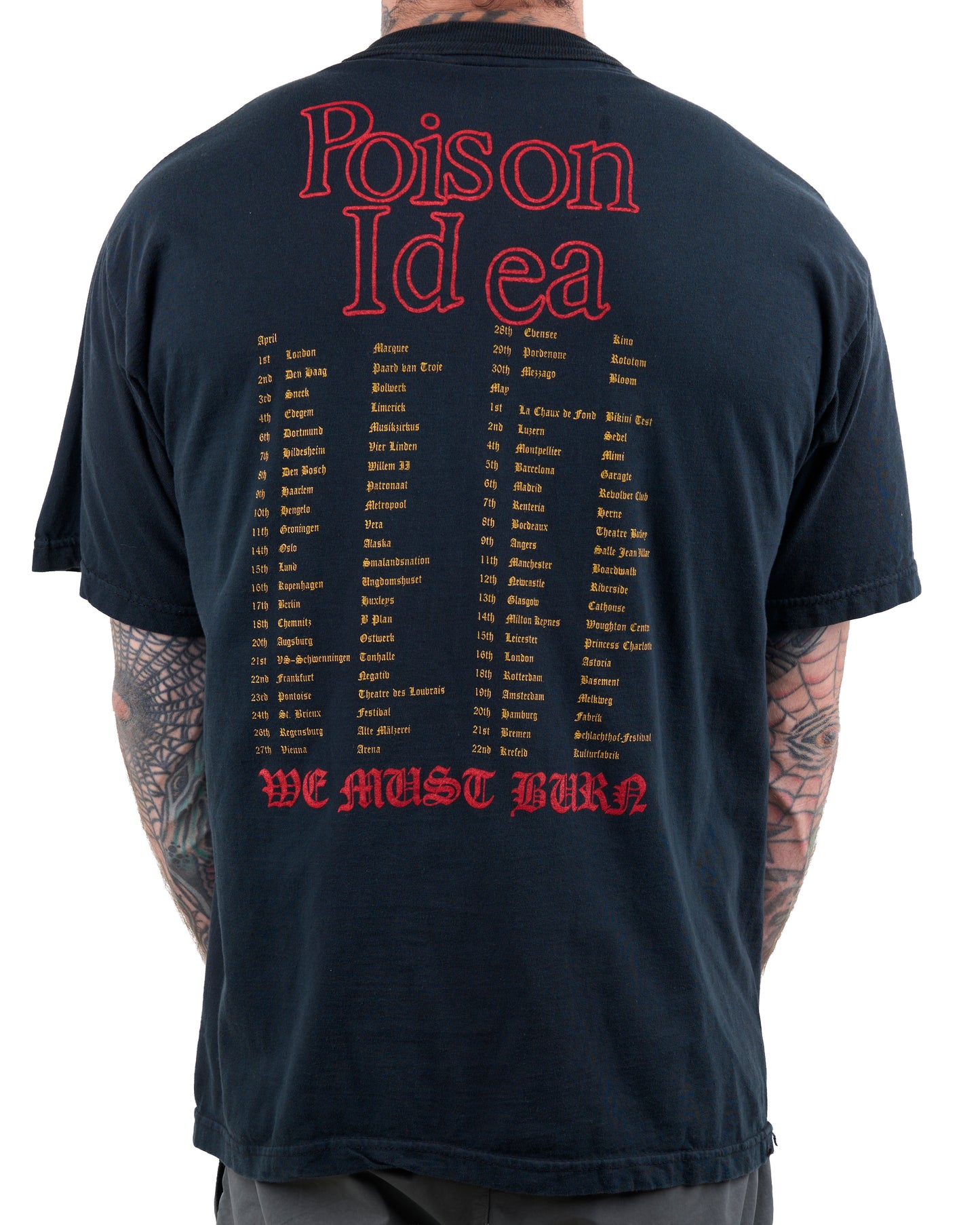 Vintage 90’s Poison Idea Tour T-Shirt