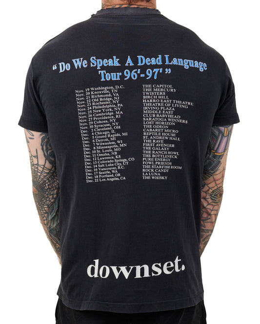 Vintage 1996 Downset Do We Speak A Dead Language Tour T-Shirt