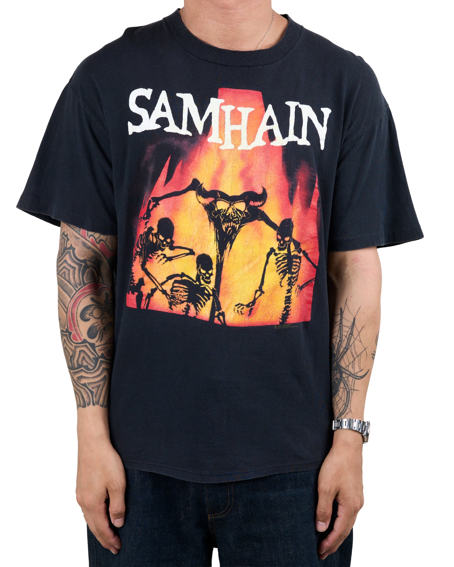 Vintage 1990 Samhain November Coming Fire T-Shirt