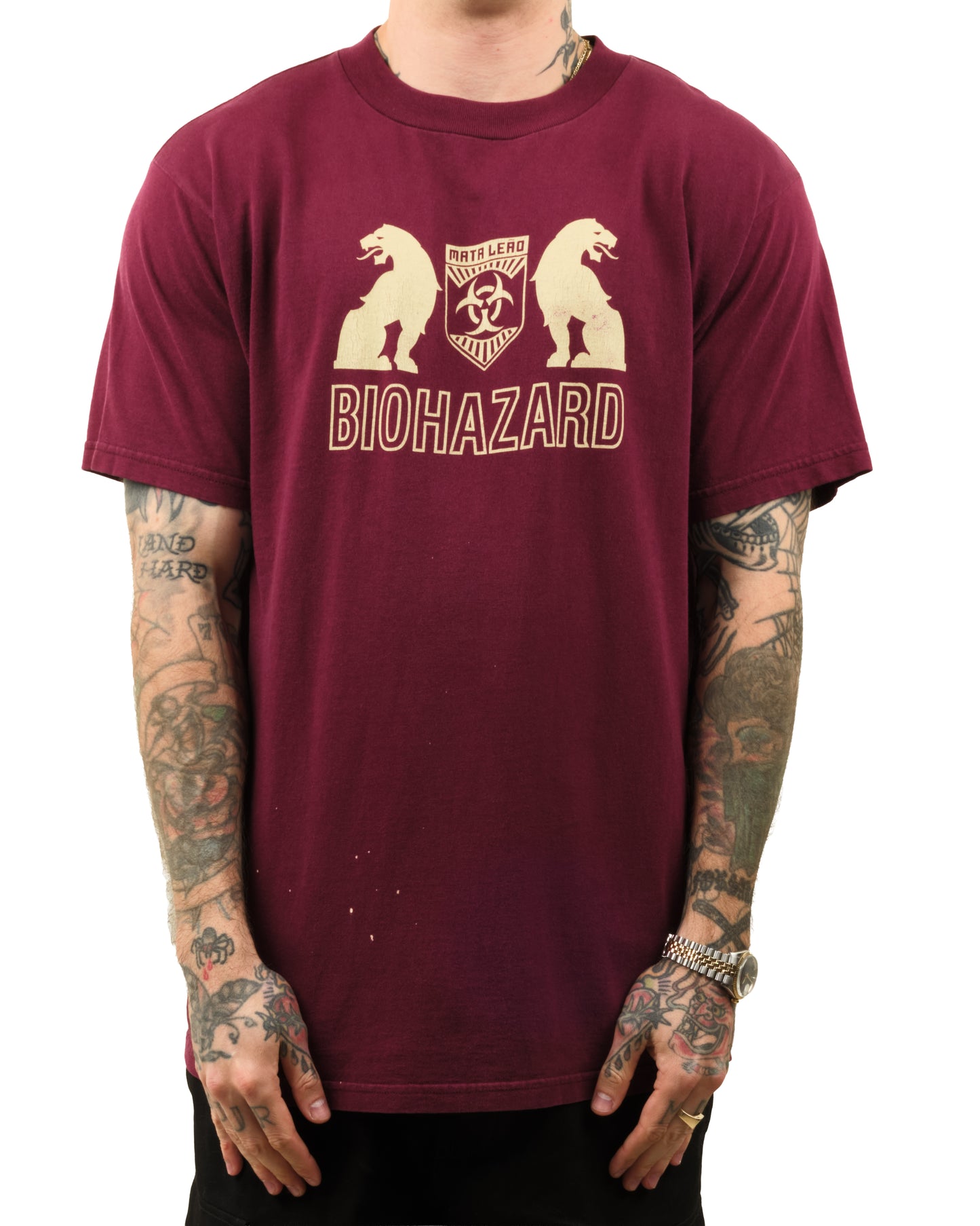 Vintage 1996 Biohazard Mata Leao T-Shirt
