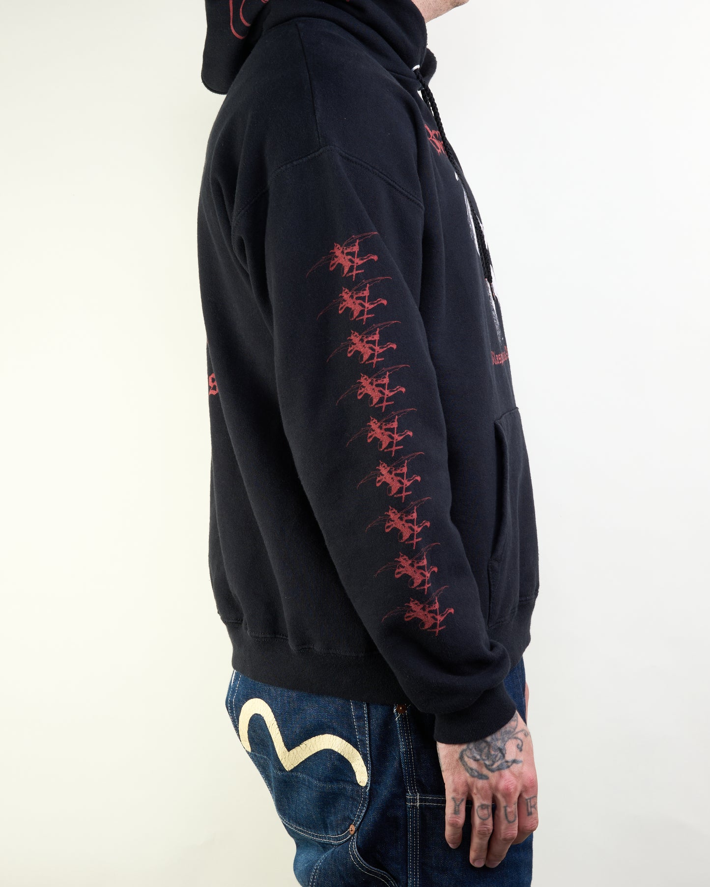 Vintage 90’s Blasphemy Black Metal Skinheads Hoodie
