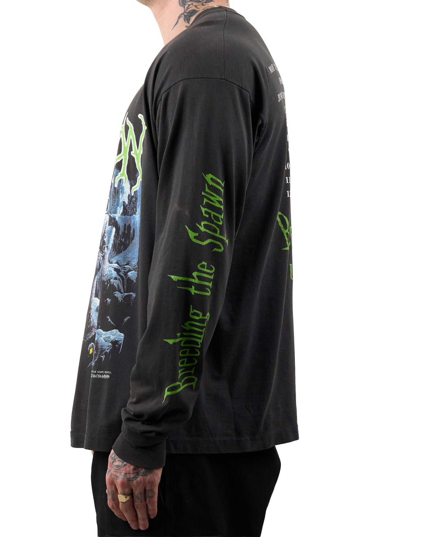 Vintage 1993 Suffocation Breeding The Spawn Tour Longsleeve