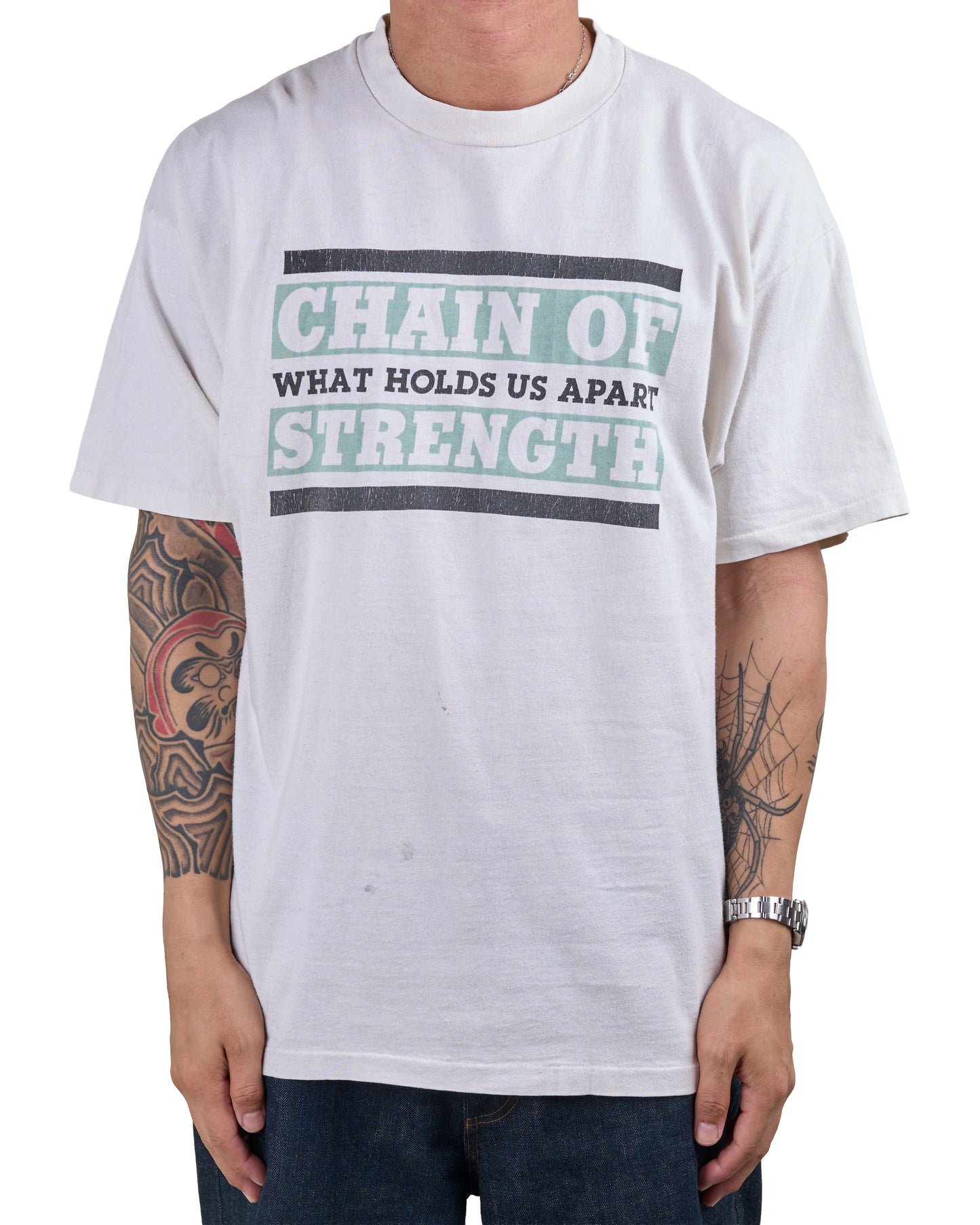 Vintage 90’s Chain Of Strength What Holds Us Apart T-Shirt