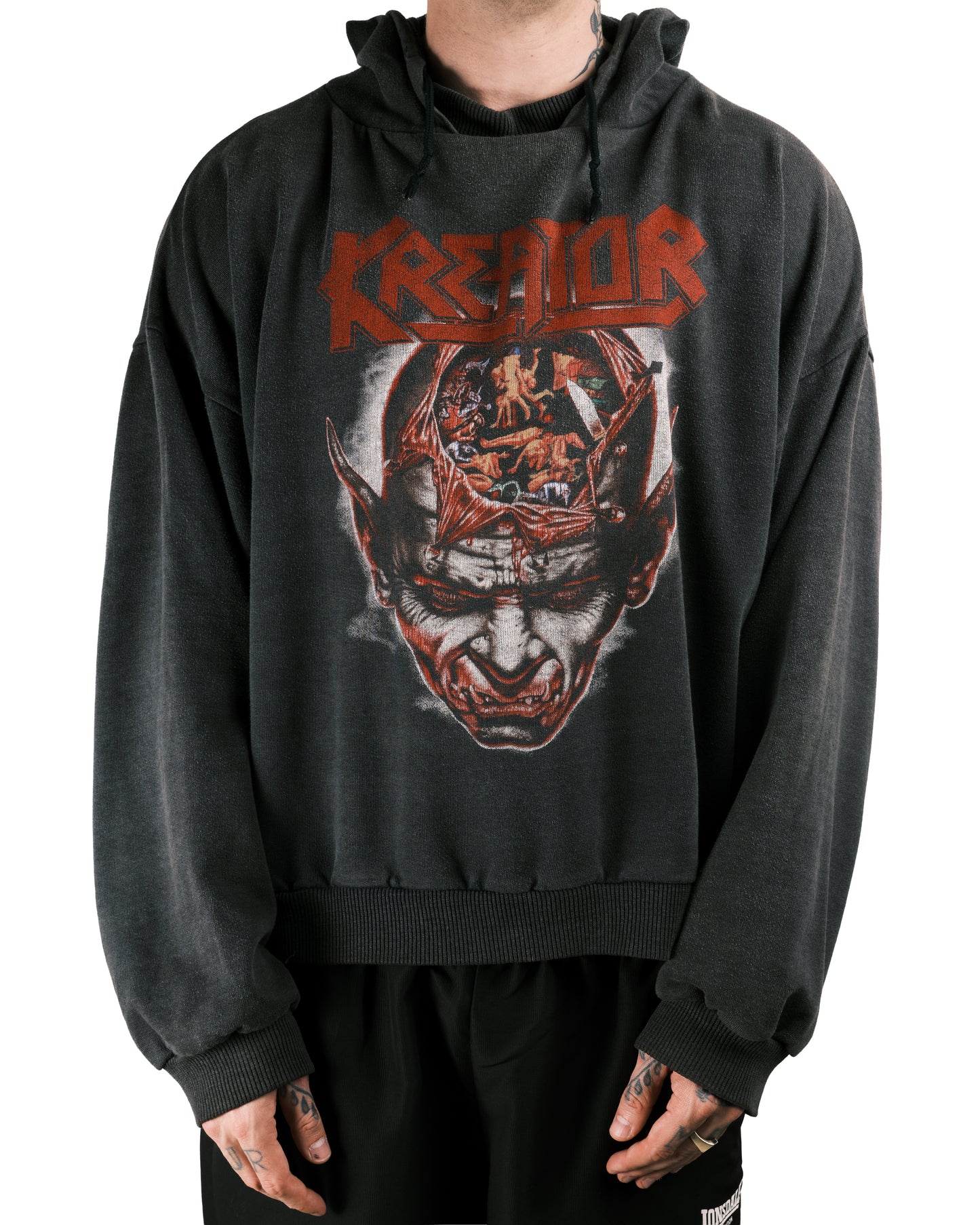 Vintage 1990 Kreator Torture Over Europe Tour Hoodie