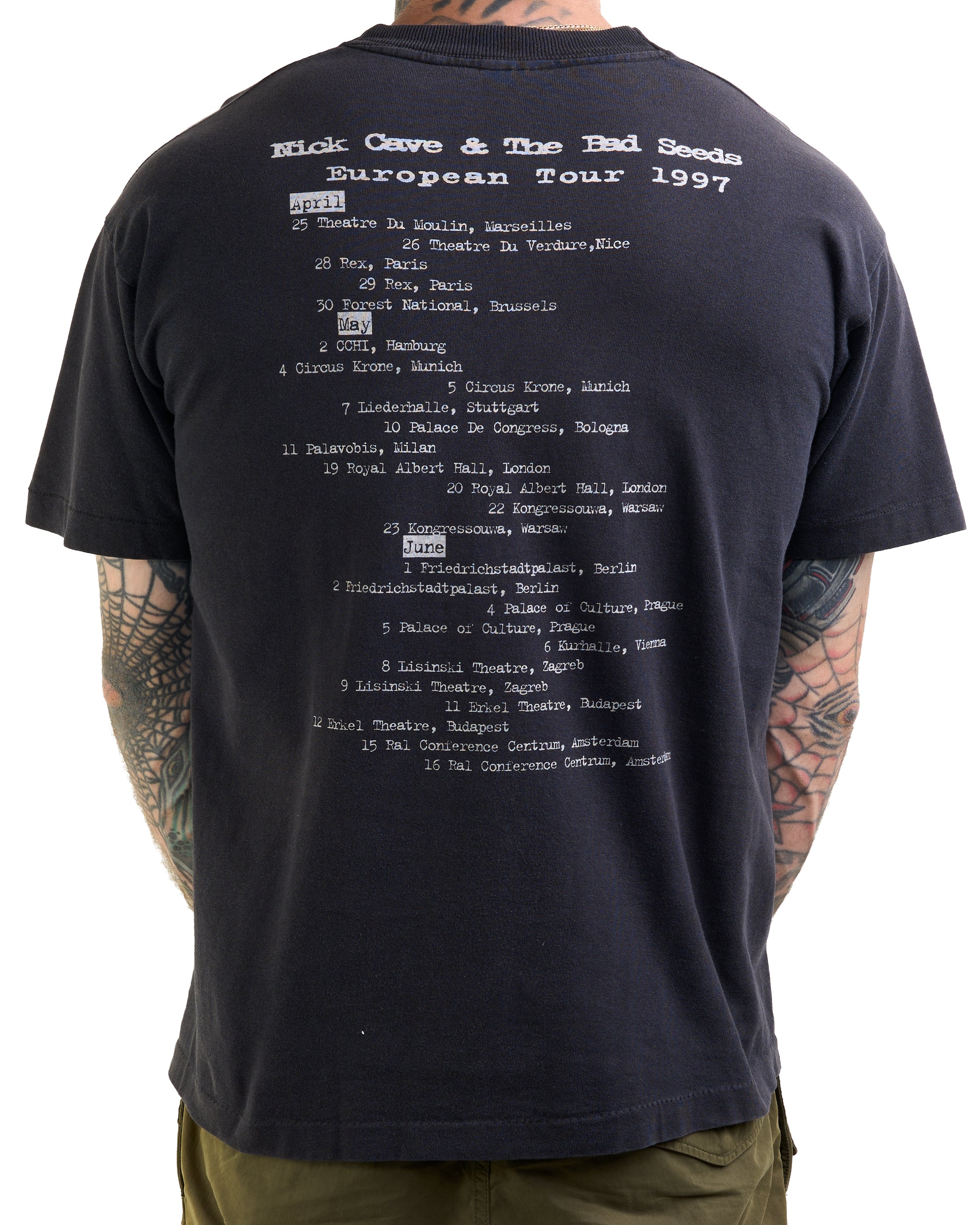 Vintage 1997 Nick Cave And The Bad Seeds Tour T-Shirt – Mills