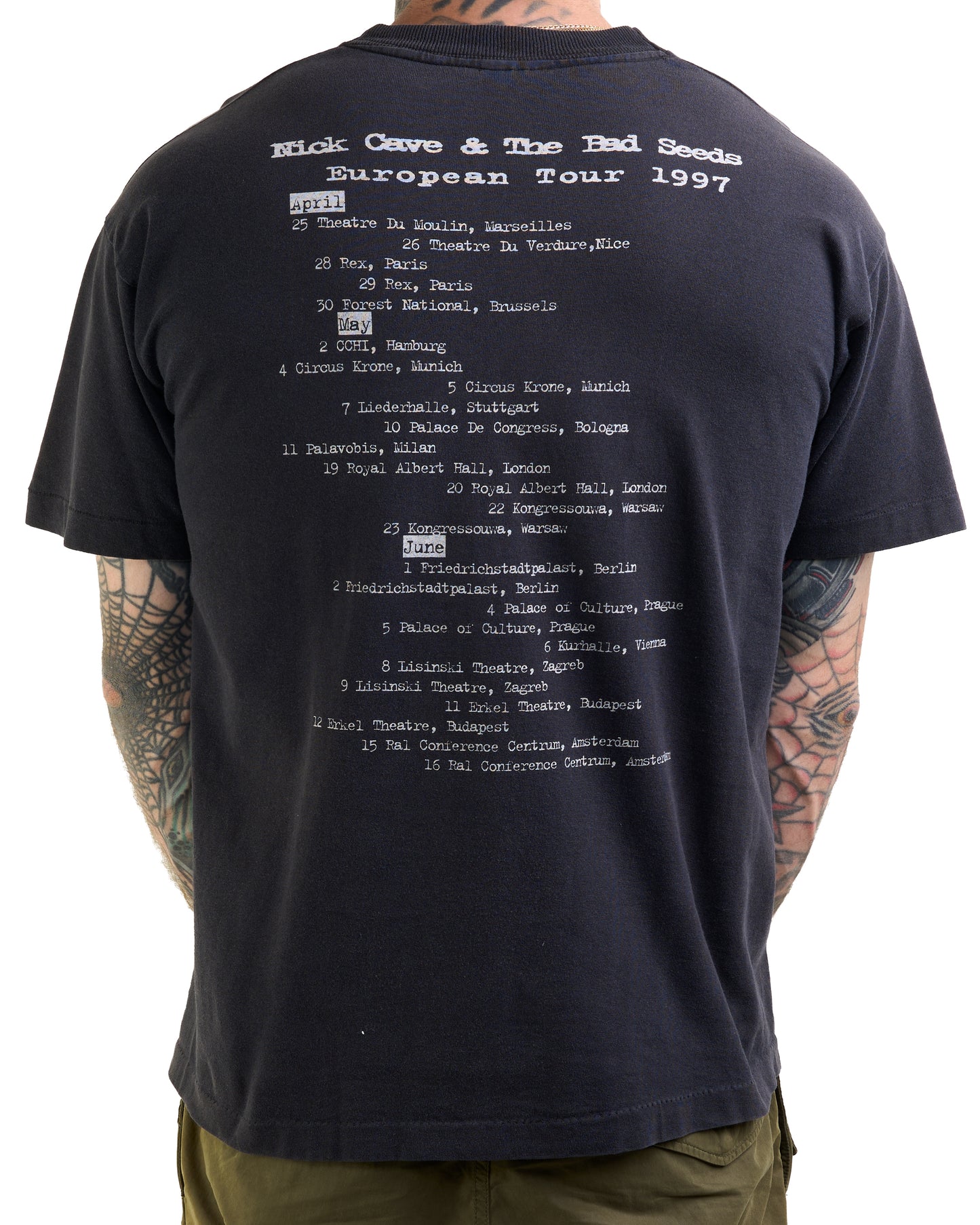 Vintage 1997 Nick Cave And The Bad Seeds Tour T-Shirt