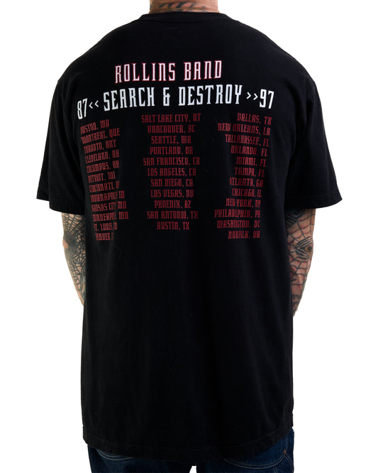 Vintage 1997 Rollins Band Search And Destroy Tour T-Shirt