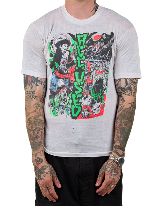 Vintage 80’s The Accused Panic In The Casket Tour T-Shirt