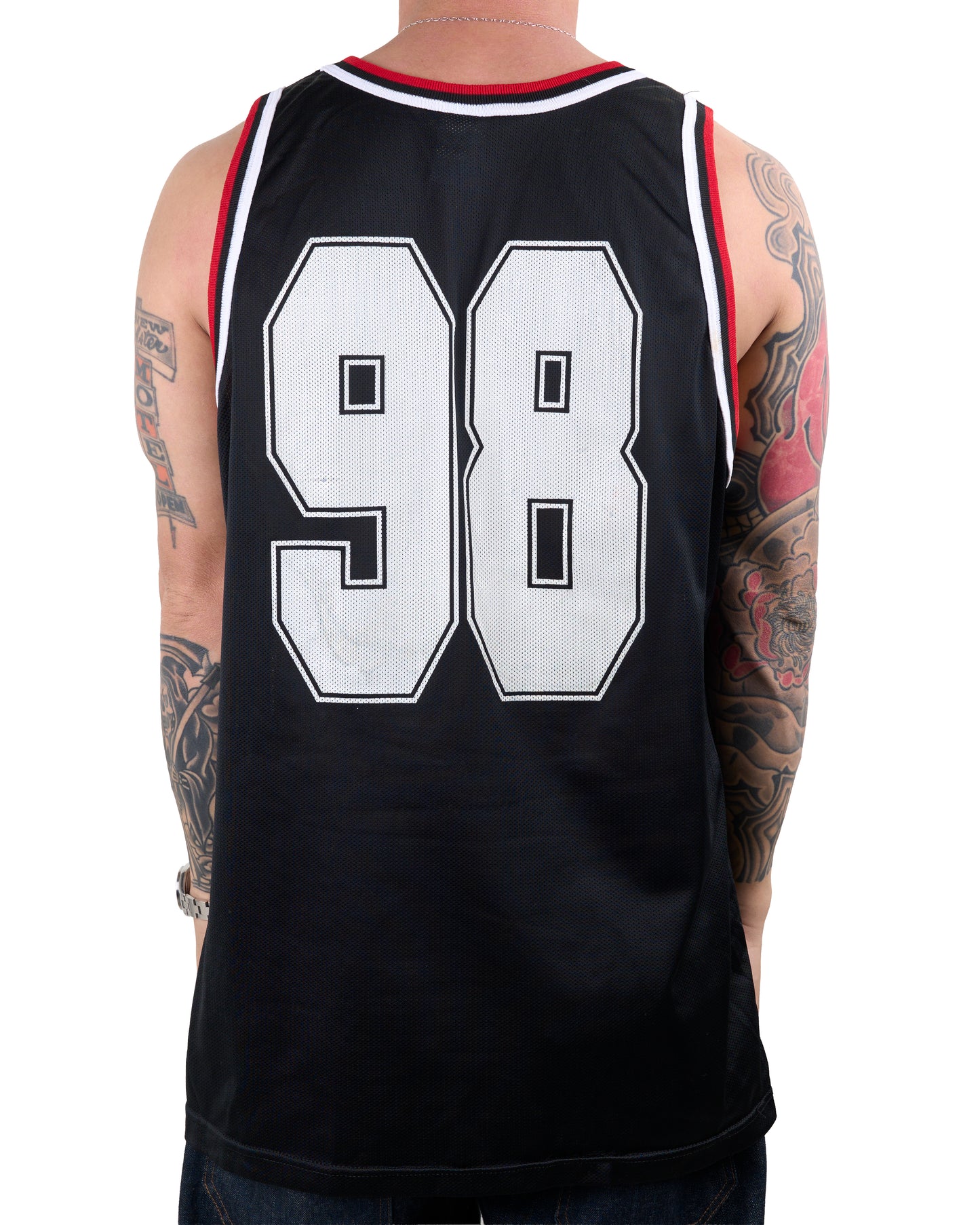 Vintage 1998 All Out War Champion Basketball Jersey
