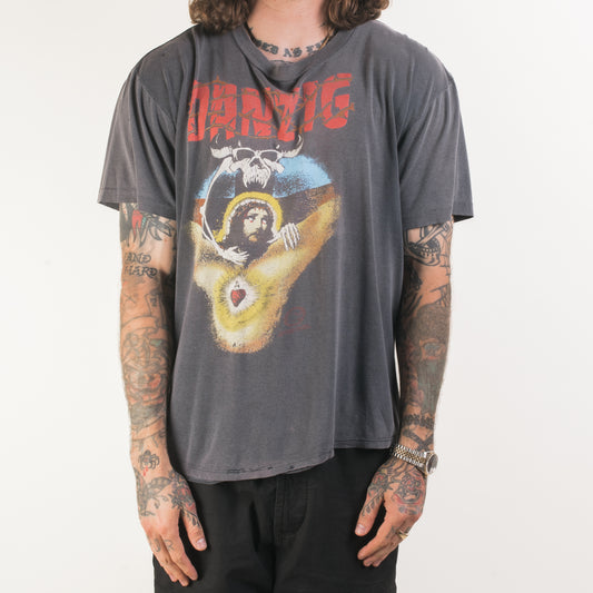 Vintage 1990 Danzig Long Way Back From Hell Tour T-Shirt