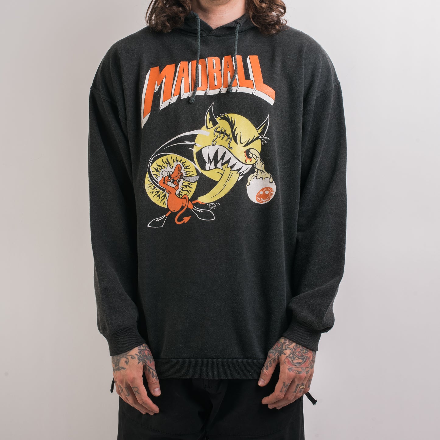 Vintage 1993 Madball Ball Of Destruction Tour Hoodie