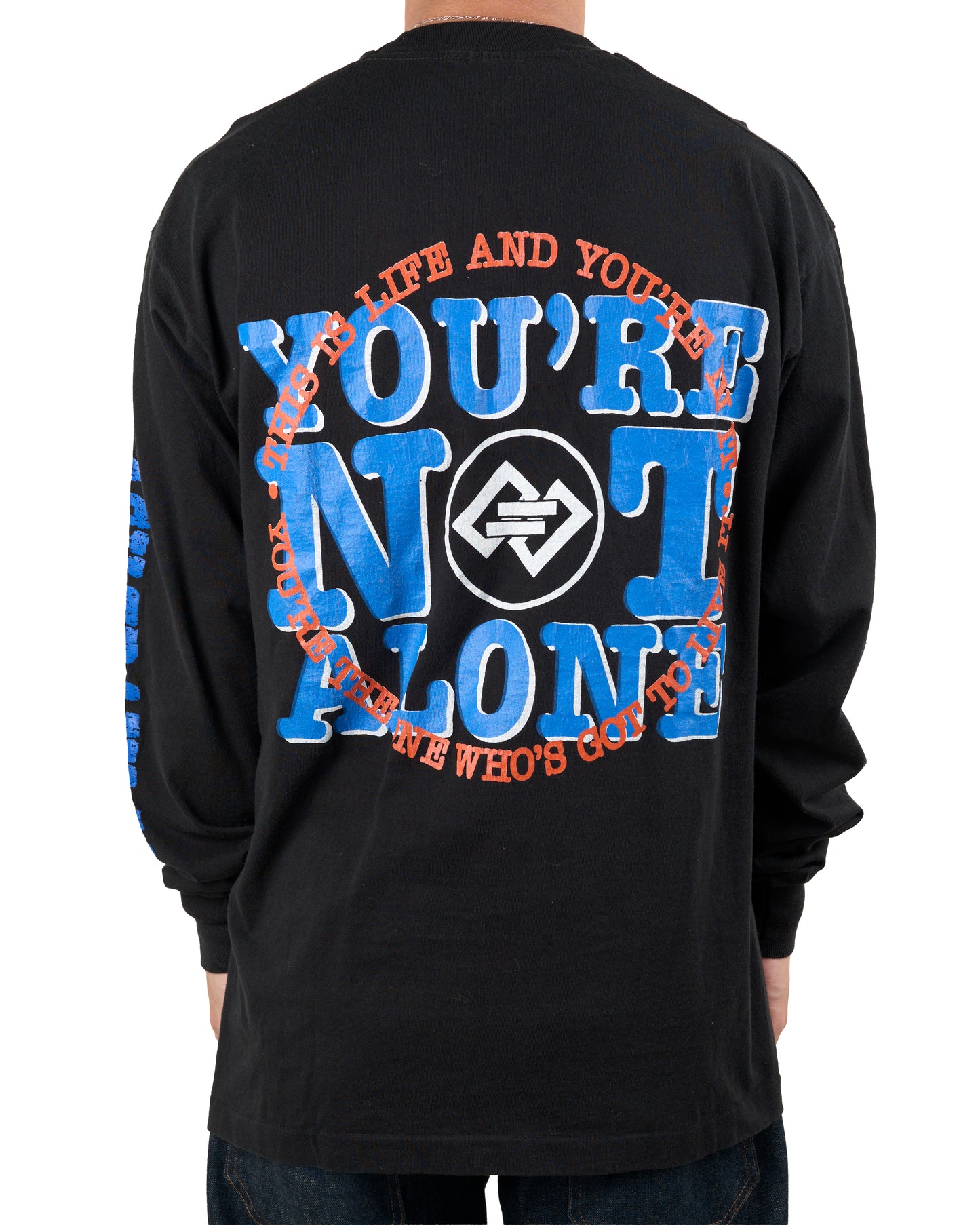 Vintage 90’s Black Train Jack You’re Not Alone Longsleeve