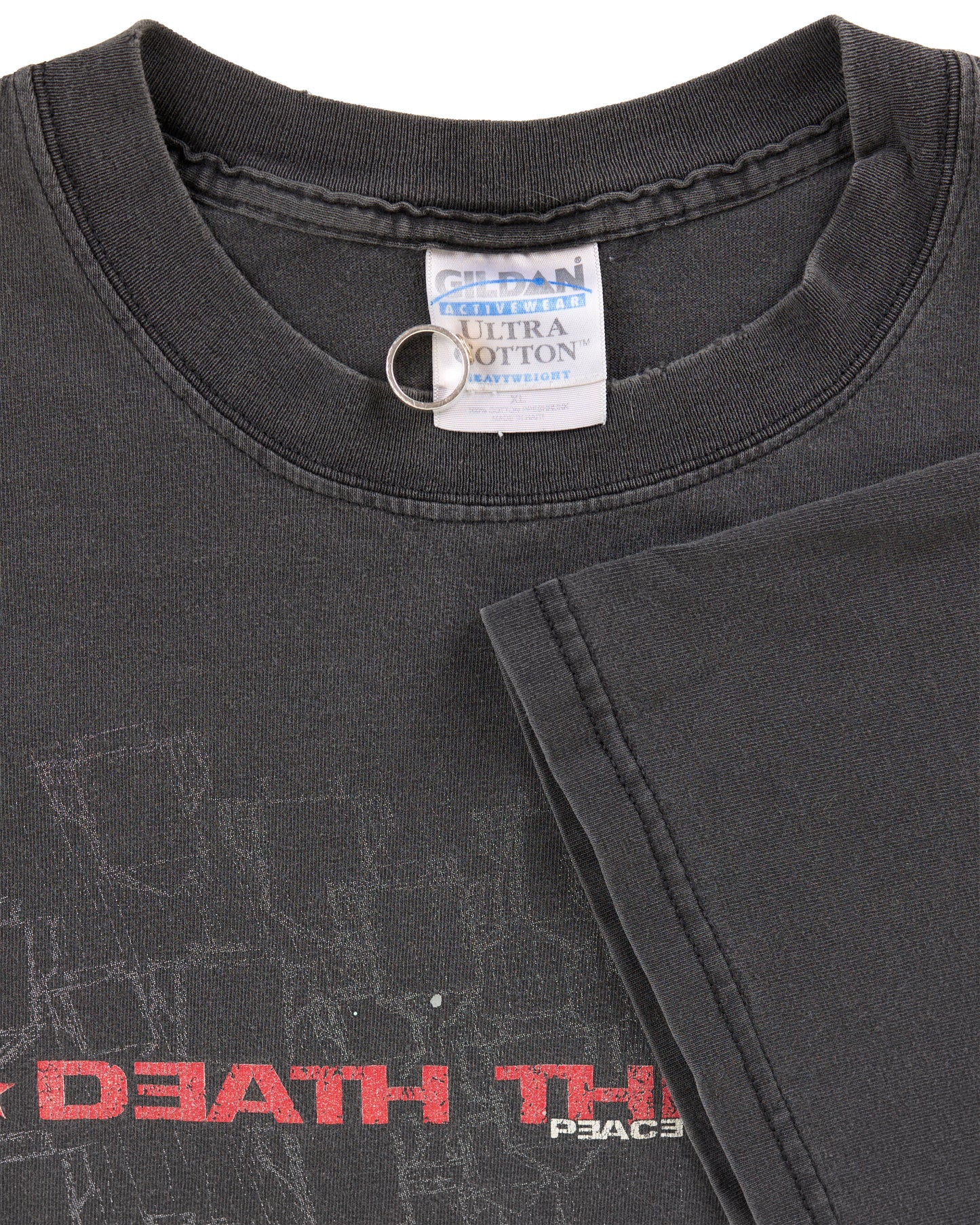 Vintage Death Threat Peace And Security T-Shirt