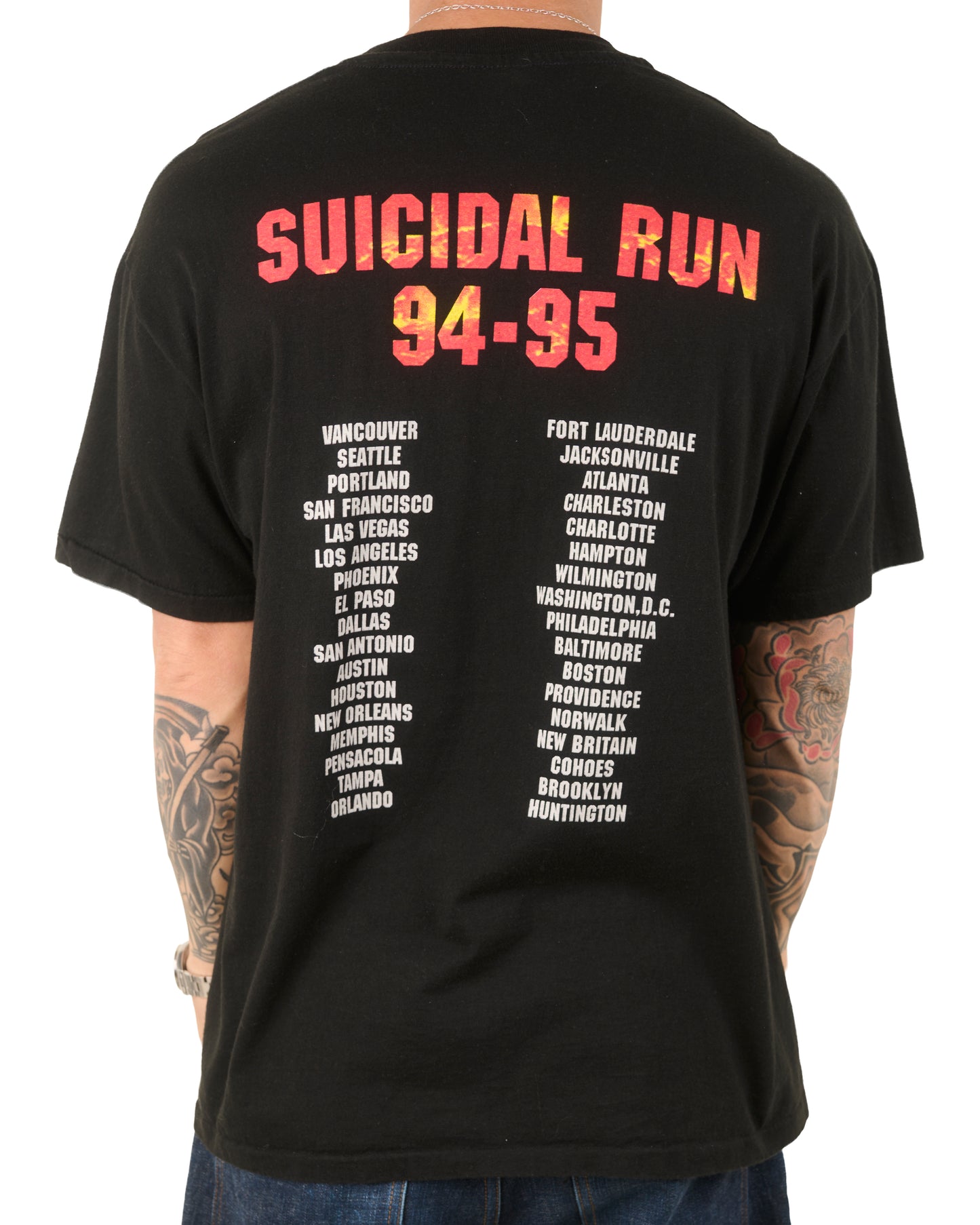 Vintage 1994 Biohazard Suicidal Run T-Shirt
