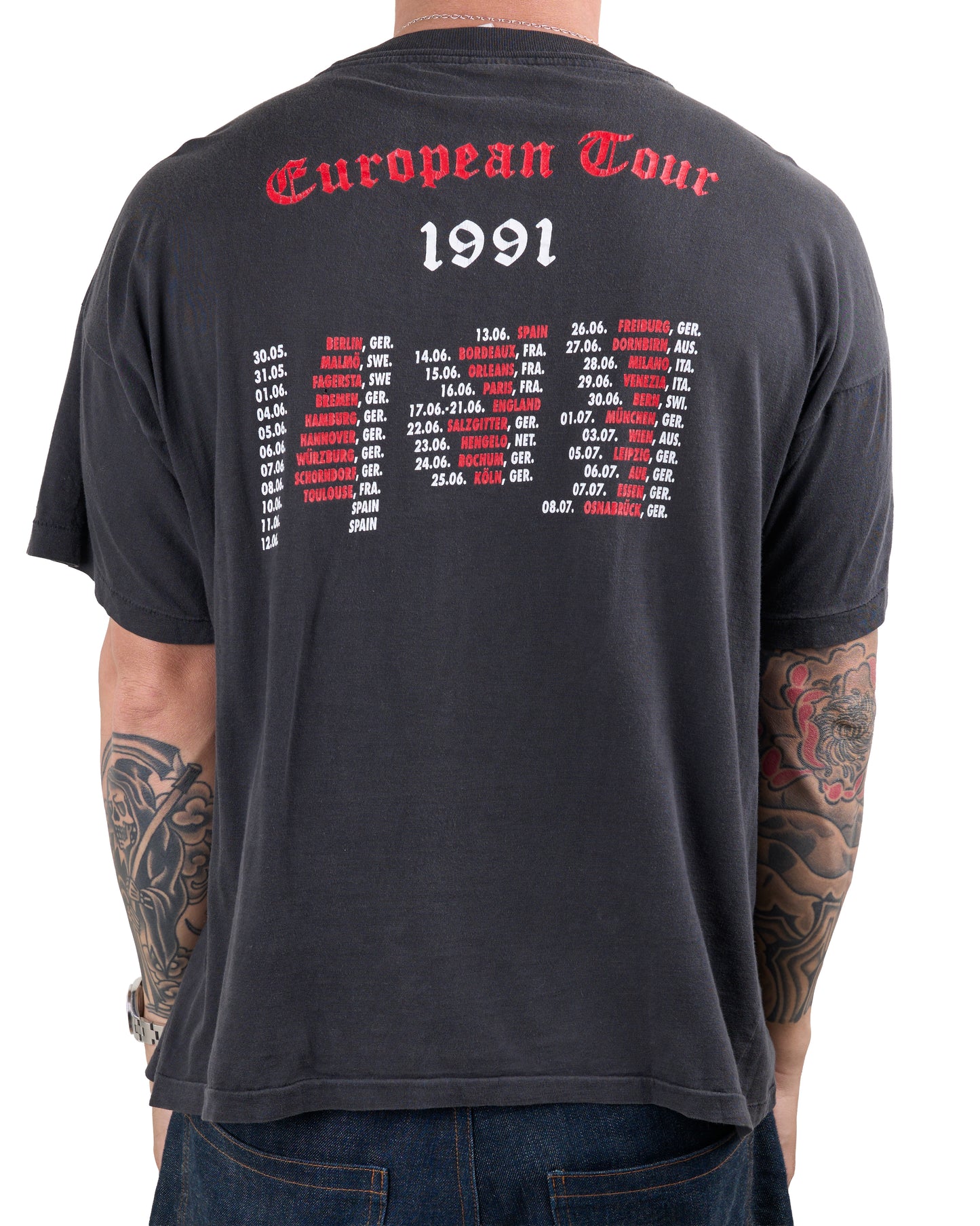 Vintage 1991 Cro-Mags Best Wishes Tour T-Shirt