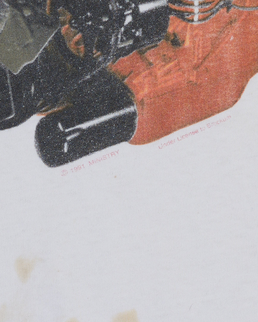 Vintage 1991 Ministry Jesus Built My Hotrod T-Shirt