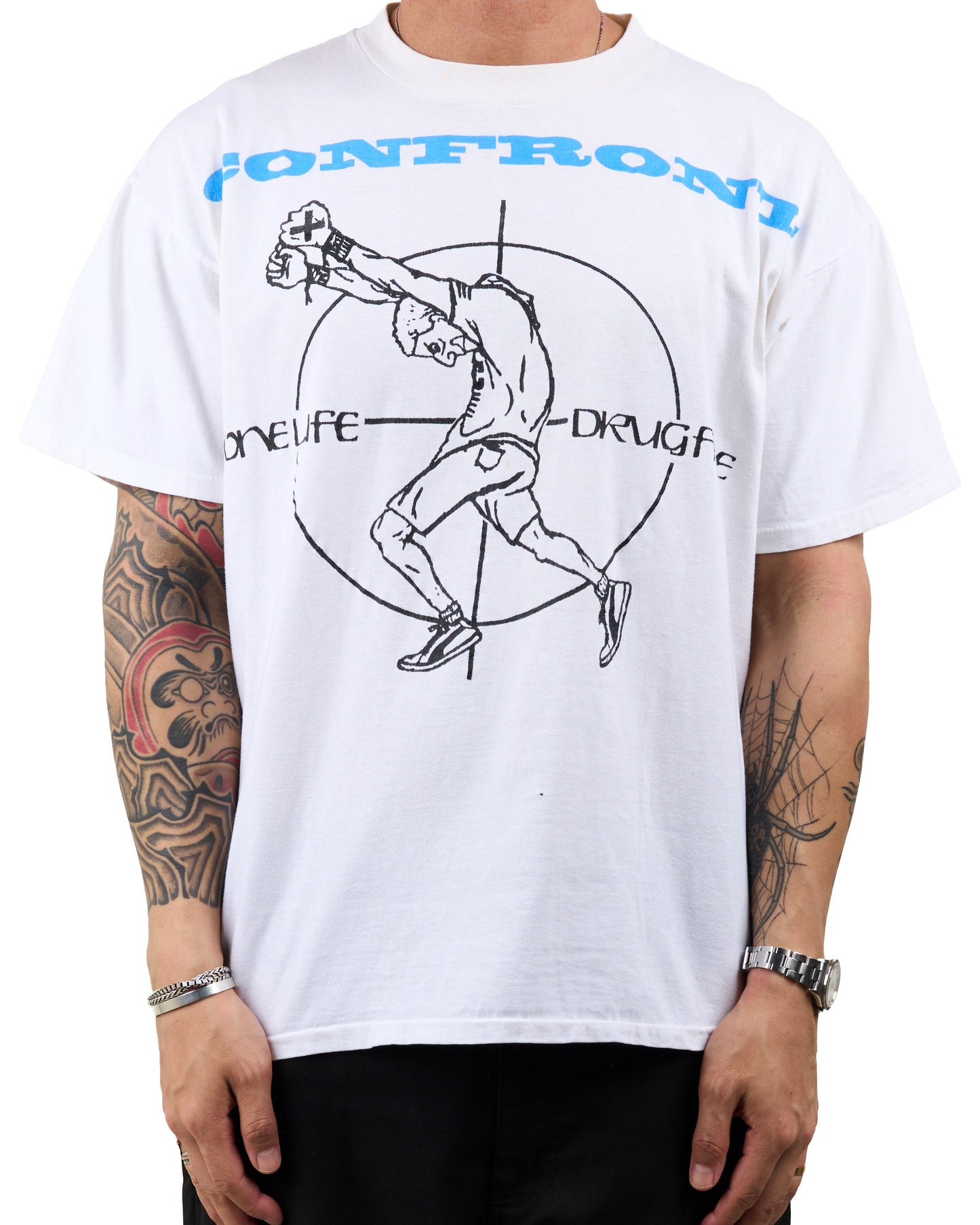 Vintage 90’s Confront One Life Drug Free T-Shirt
