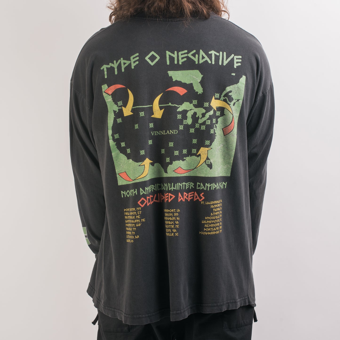 Vintage 1996 Type O Negative Liberation Of Vinland Tour Longsleeve