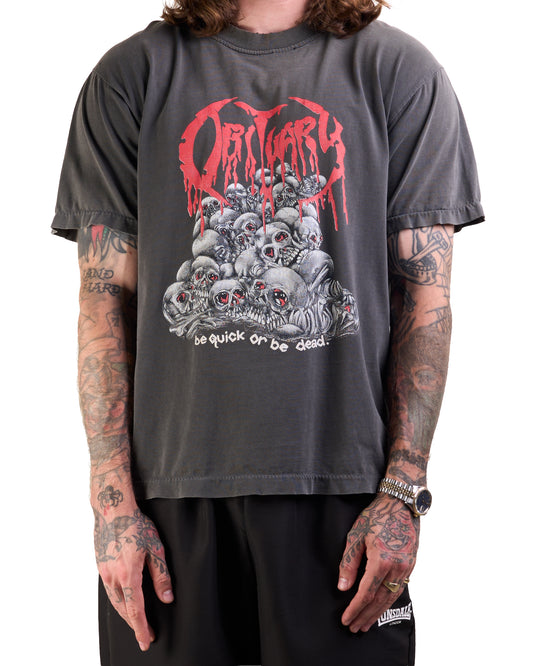 Vintage 90’s Obituary Be Quick Or Be Dead T-Shirt
