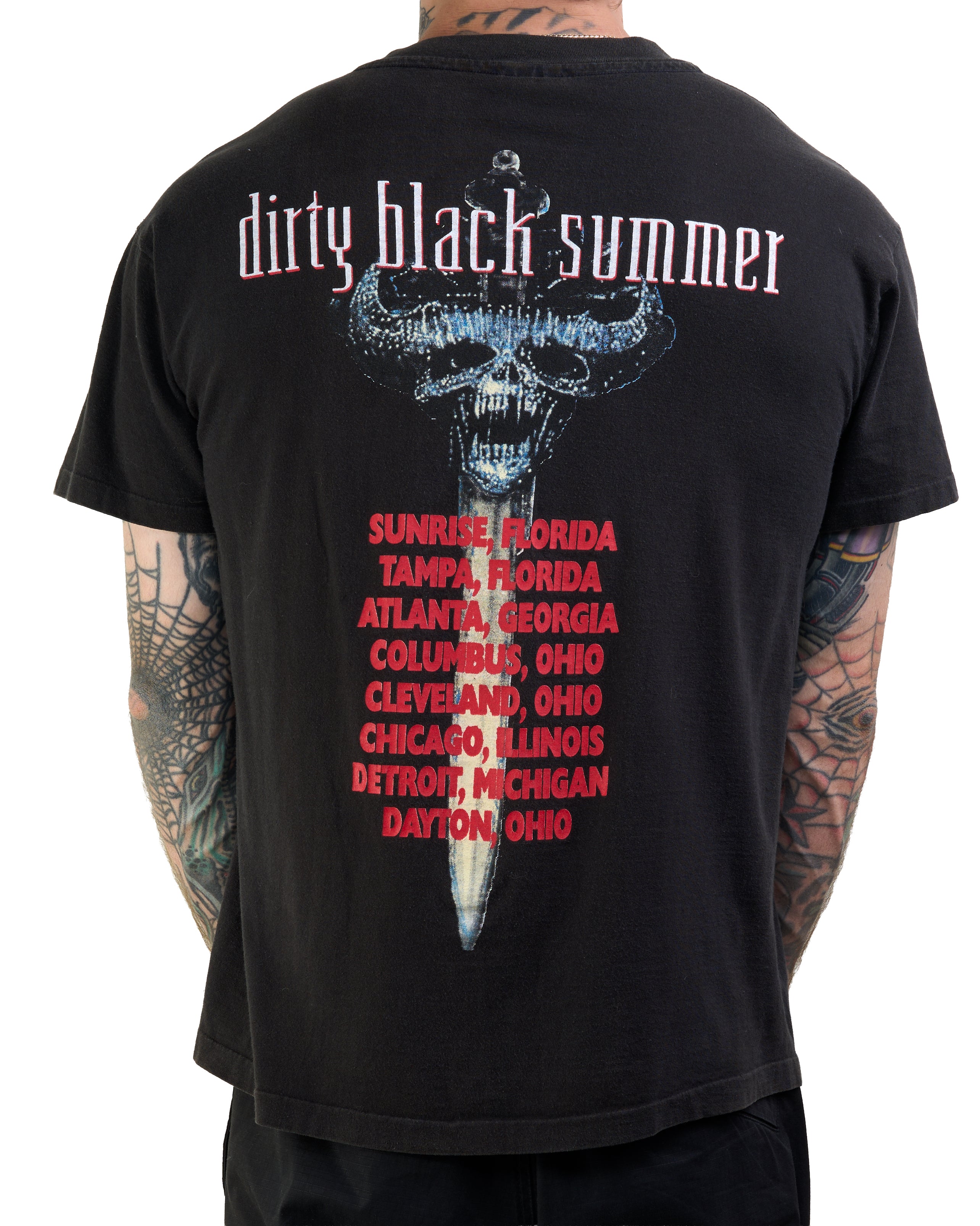 Vintage 1992 Danzig Dirty Black Summer Tour T-Shirt – Mills