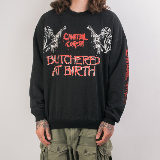 Vintage 90’s Cannibal Corpse Butchered At Birth Sweatshirt